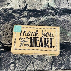Hampton Art THANK YOU FROM THE BOTTOM OF MY HEART Rubber Stamp